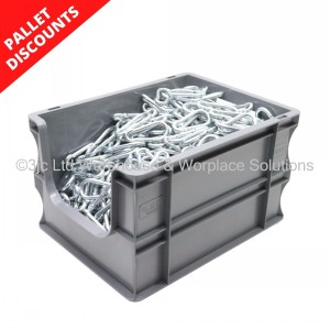 Heavy Duty Stacking Euro Box 40cm 20 Litre Open Front